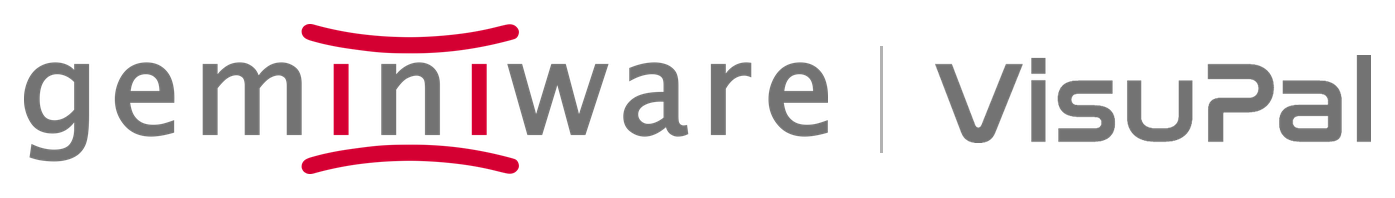 Logo-Kombination geminiware VisuPal